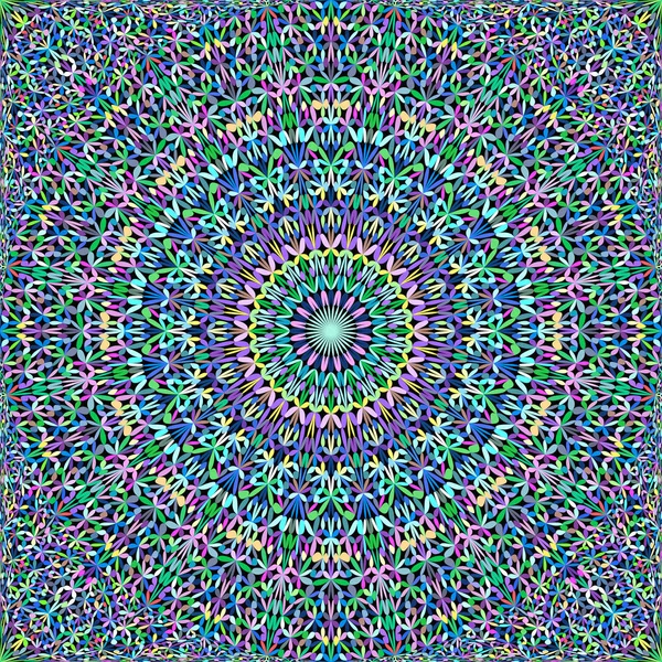 Bunte nahtlose Blume Kaleidoskop Mandala Muster Hintergrund Design - abstrakte Vektor Ornament Tapete Grafik — Stockvektor