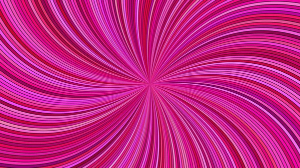 ピンクの湾曲した線でサイケデリックな抽象的なストライプ渦巻き背景デザイン — ストックベクタ