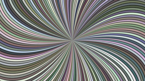 色とりどりの幾何学的な抽象的なスパイラル曲線のストライプ線と背景 — ストックベクタ