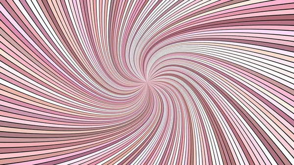 환각 geometrcial 나선 줄무늬 배경 핑크-곡선된 레이 그래픽 벡터 — 스톡 벡터