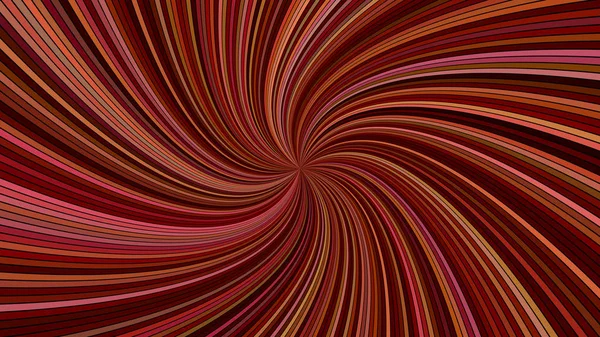Fondo de rayo espiral hipnótico abstracto marrón — Vector de stock