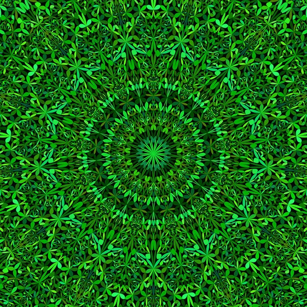 Projeto de papel de parede mandala jardim floral verde - vetor oriental meditação fundo gráfico — Vetor de Stock