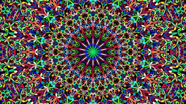 Bunte florale kunstvolle Mandala-Muster Hintergrund - Vektor Ornament Tapete Grafik — Stockvektor
