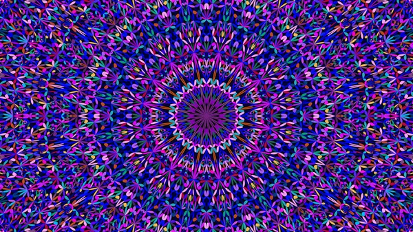 Fondo de mandala ornamentado botánico colorido - gráfico vectorial — Vector de stock