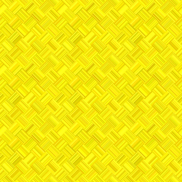 Gula geometriska diagonalt randiga fyrkantig mosaik mönster bakgrund - våningen vektorbild — Stock vektor