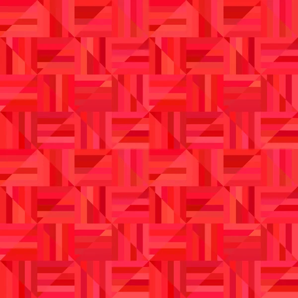 Vermelho abstrato listrado quadrado mosaico fundo padrão - ilustração vetorial — Vetor de Stock