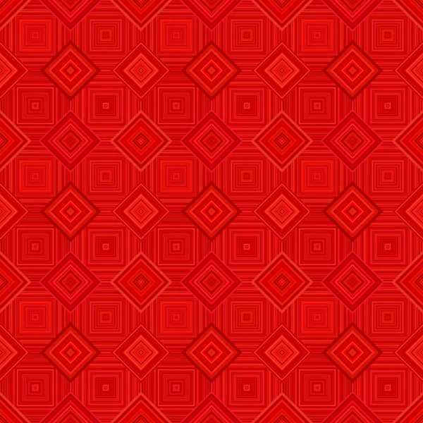 Red geometrical diagonal square mosaic tile pattern background - vector wall design — Stock Vector