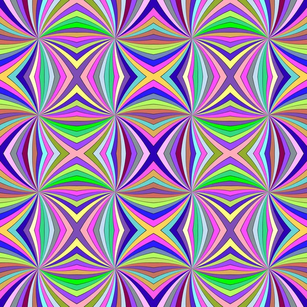 Barevné bezešvé psychedelické geometrcial zahnutá stripe vzor pozadí — Stockový vektor