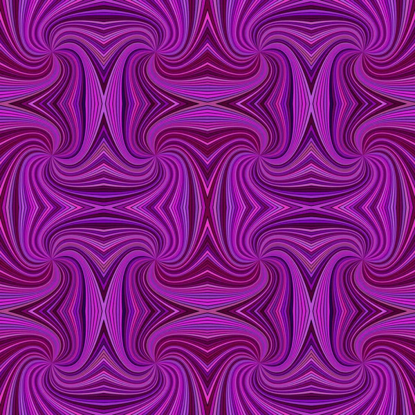 紫のシームレスな催眠抽象スパイラル ストライプ パターン背景 - ベクトル図 — ストックベクタ