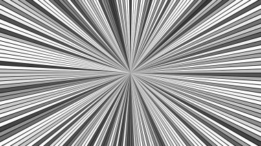 Gri soyut yıldız patlaması şerit arka plan - patlayıcı vektör grafiği