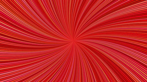 Rojo abstracto hipnótico espiral rayo ráfaga franja fondo — Vector de stock