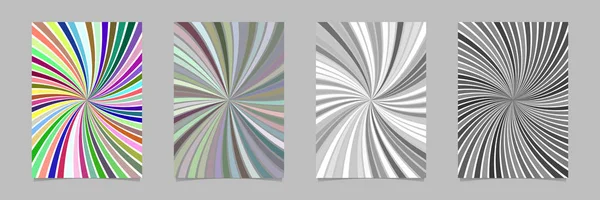 Набор фоновых шаблонов для спирали - векторная канцелярская графика — стоковый вектор