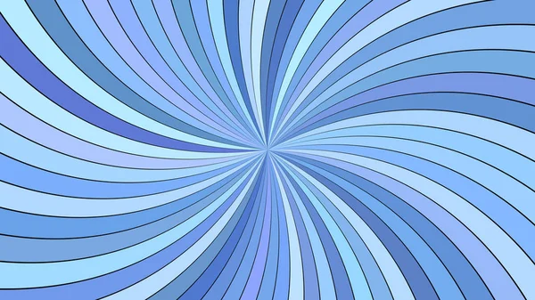Blue hypnotic abstract spiral stripe background - vector graphic — Stock Vector