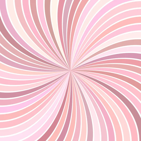 Rosa abstracto psicodélico rayado espiral fondo diseño de rayos remolinos — Vector de stock