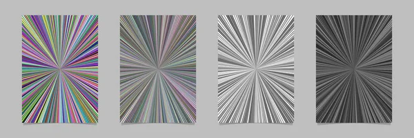 Abstract hypnotic striped star burst pattern poster background - векторные шаблоны страниц — стоковый вектор