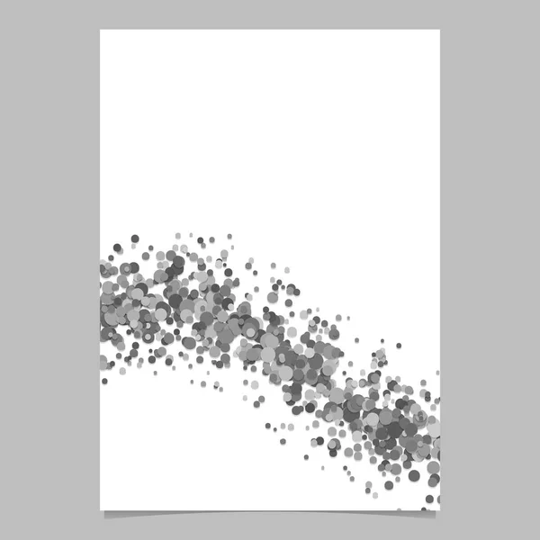 Abstraktní prázdné podtržení rozptýlených konfety kruh leták pozadí šablony — Stockový vektor