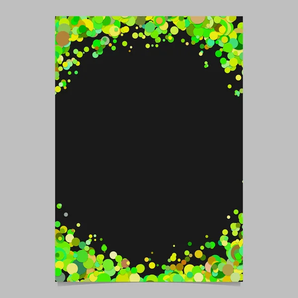 Fondo de póster de punto confeti disperso en blanco - plantilla de marco de papelería vectorial — Archivo Imágenes Vectoriales
