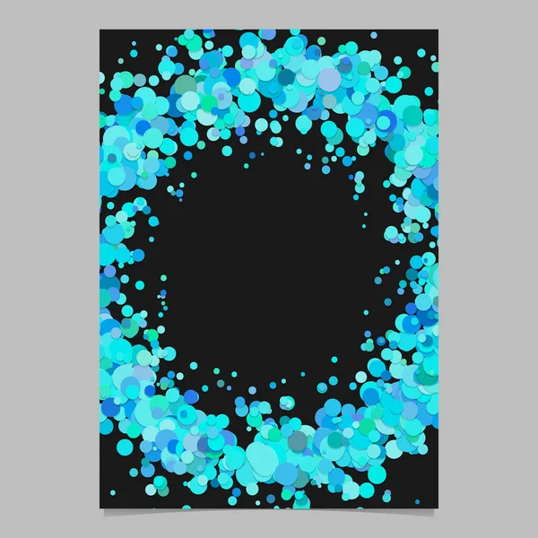 Boş soyut konfeti daire afiş arka plan şablonu dağınık daireler - vektör tasarımı ile