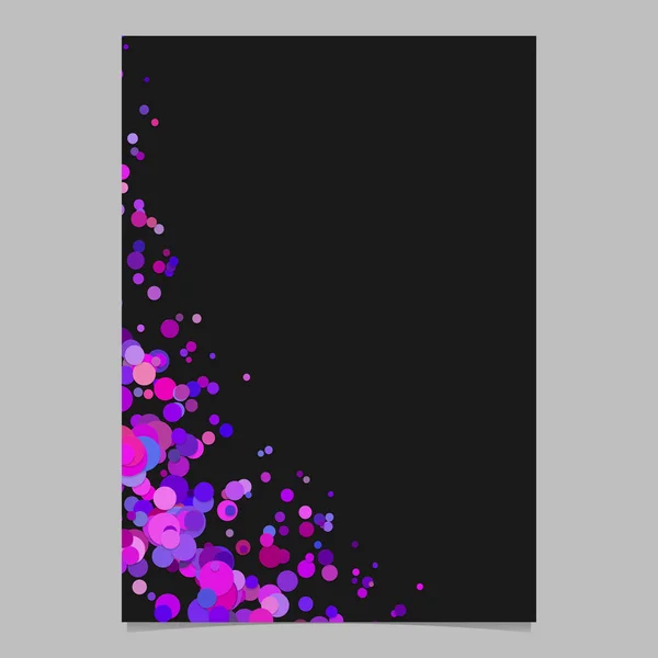 Zahnutá prázdné abstraktní sypané konfety tečka plakát pozadí — Stockový vektor