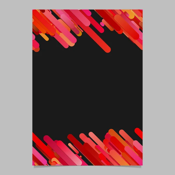 Modèle de fond de brochure à rayures arrondies à dégradé diagonal tendance — Image vectorielle