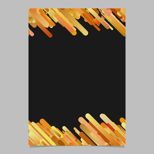 Plantilla de fondo de folleto de patrón de rayas redondeadas diagonales de degradado abstracto moderno — Vector de stock