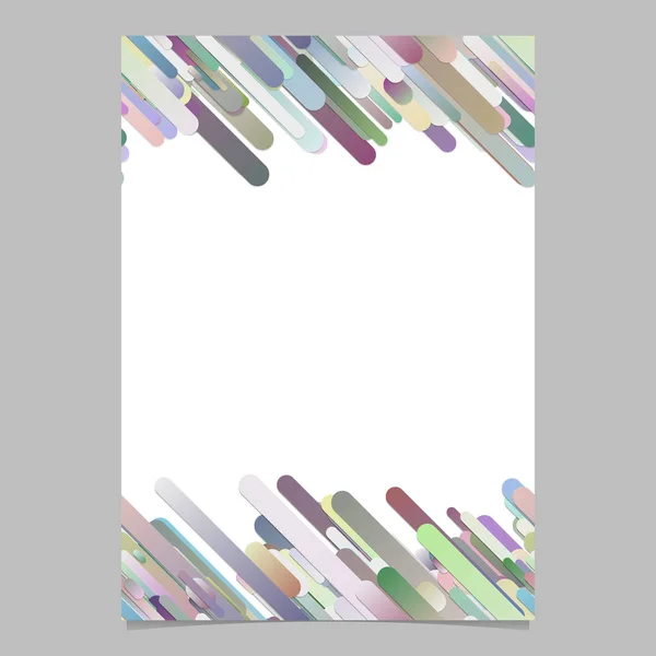 Gradient abstrait diagonale arrondie bande motif carte arrière-plan graphique modèle — Image vectorielle