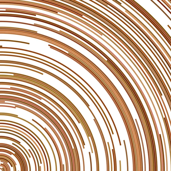 Fond circulaire brun - graphique vectoriel à partir de lignes courbes concentriques — Image vectorielle