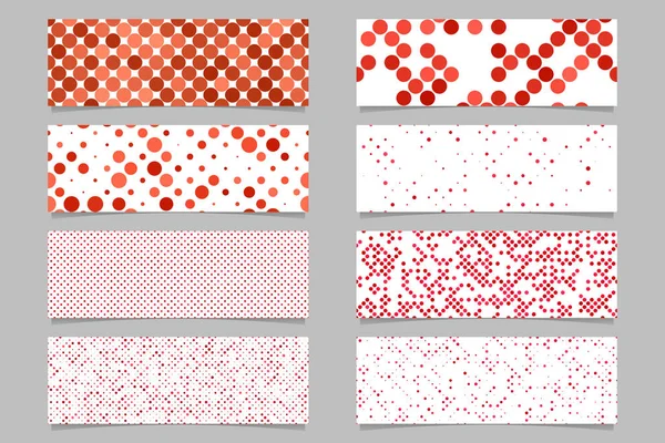 Modern abstract dot pattern banner background set — Stock Vector