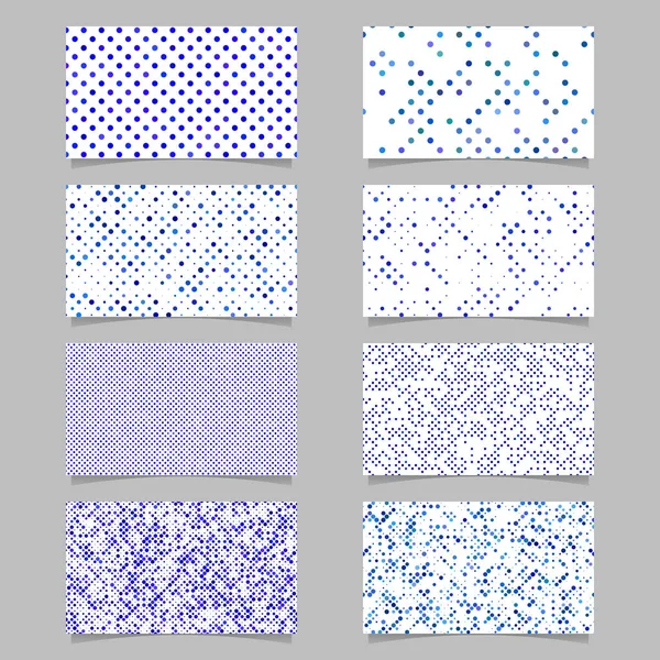 Juego de plantillas de fondo de tarjeta de mosaico de patrón de círculo abstracto - diseño vectorial — Archivo Imágenes Vectoriales