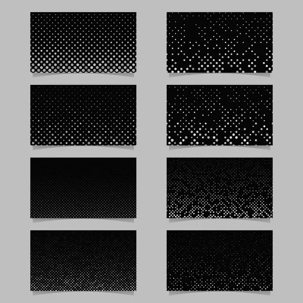 Conjunto de plano de fundo do cartão geométrico - desenhos de modelo vetorial — Vetor de Stock