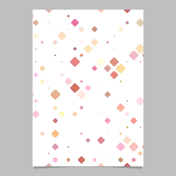 Rosa geometrische Diagonale Quadrat Muster Hintergrund Broschüre Vorlage — Stockvektor