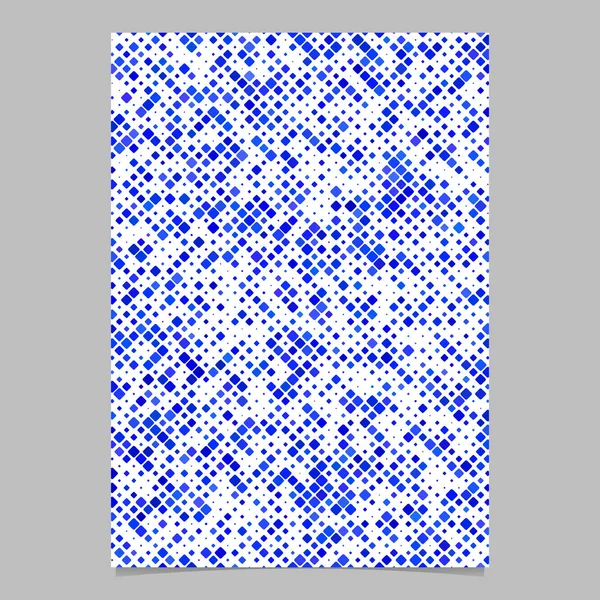 抽象的な斜め正方形のモザイク パターン ポスター背景テンプレート — ストックベクタ