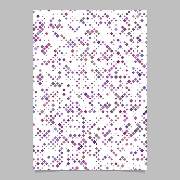 紫色の正方形パターン ポスター デザイン - ベクトルのモザイクのページの背景 — ストックベクタ