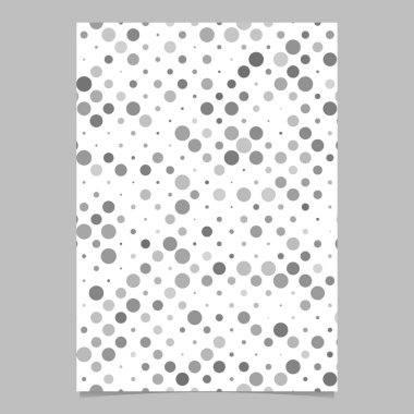 Soyut daire desen broşür şablonu - vektör sayfa arka plan grafiği daireler