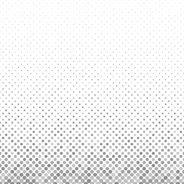 Gri geometrik soyut daire desen - vektör kar yağışı arka plan tasarımı noktalar üzerinden