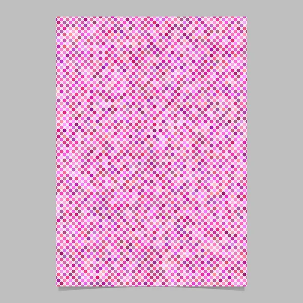 Брошюра с розовыми точками - дизайн векторной канцелярской бумаги — стоковый вектор