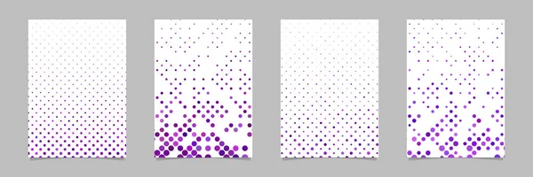 Abstrakte Punktmuster Plakatvorlage Set - Vektor-Cover-Hintergründe — Stockvektor