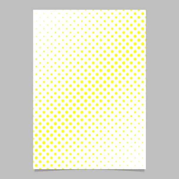 Halftone circle pattern background page template with diagonal dots — Stock Vector