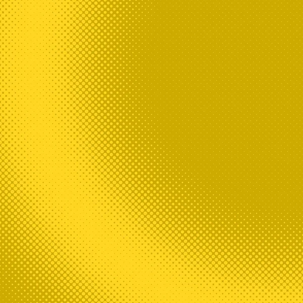 Giallo Geometrico Astratto Mezzitoni Punto Modello Sfondo Grafica Vettoriale Cerchi — Vettoriale Stock