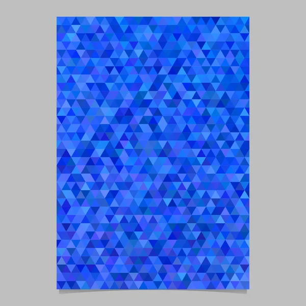 Diseño de plantilla de folleto abstracto azul - fondo vectorial — Vector de stock