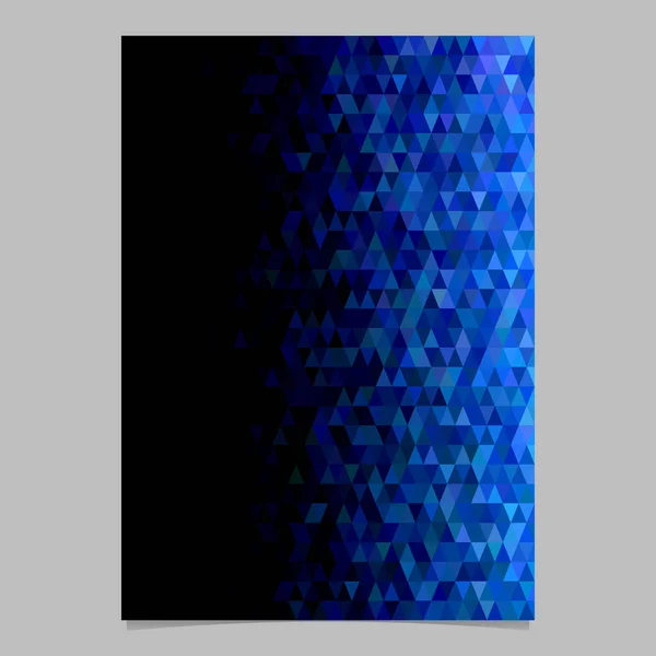 Diseño de plantilla de folleto abstracto con fondo triangular — Vector de stock