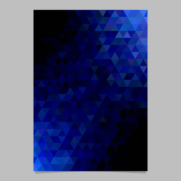 Diseño de plantilla de folleto poligonal abstracto con fondo triangular — Vector de stock