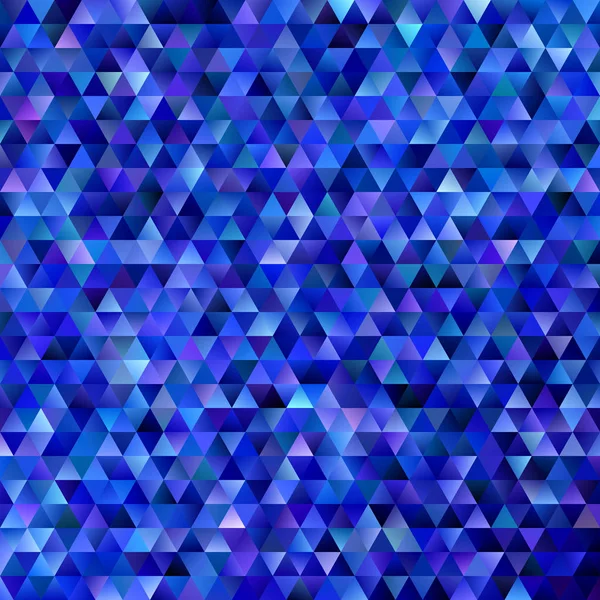 Geometrik soyut düzenli üçgen mozaik arka plan - koyu mavi tonları üçgenler degrade Çokgen vektör tasarım — Stok Vektör