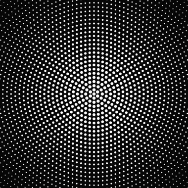 Halftone siyah ve beyaz yuvarlak nokta desen arka plan tasarımı