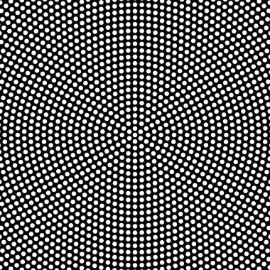 Soyut siyah ve beyaz yuvarlak daire desen arka plan tasarımı