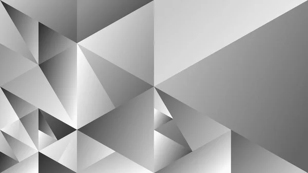 Latar belakang halaman web segitiga gradien abu-abu geometris dinamis - Stok Vektor