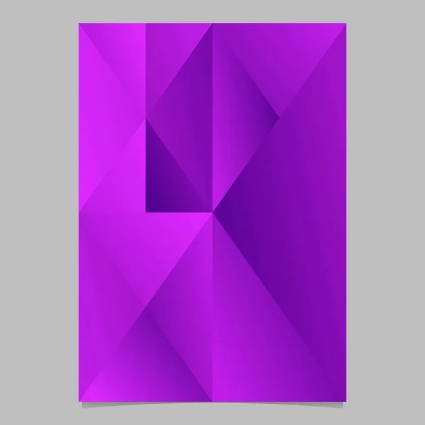 Plantilla de fondo de folleto de triángulo mínimo abstracto poligonal — Archivo Imágenes Vectoriales