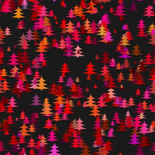 Fondo de pino caótico estilizado abstracto - diseño de decoración de invierno — Vector de stock