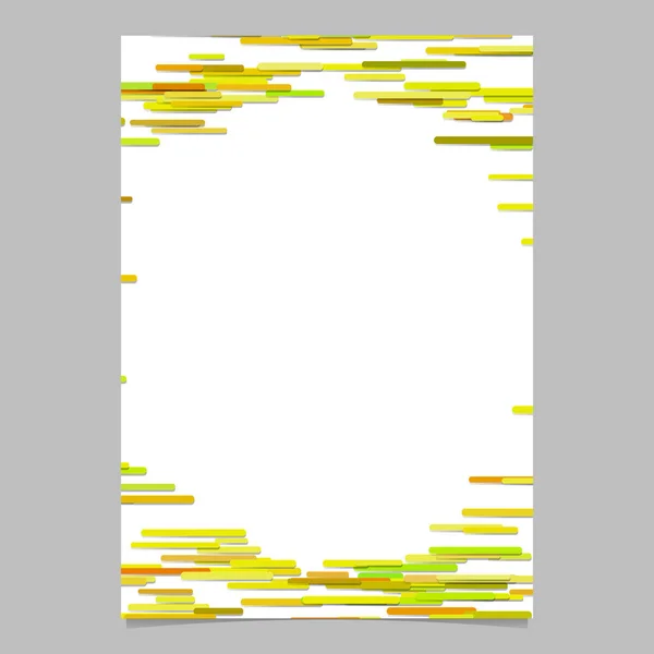 Templat batas brosur batas perancangan horisontal abstrak - Stok Vektor