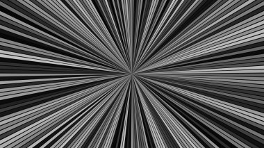 Gri hipnotik soyut ışın patlaması şerit arka plan